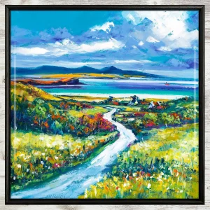 Fiscavaig, Isle of Skye, Framed Tile by Jean Feeney