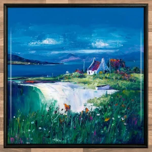 Early Summer on the way to Elgol, Isle of Skye, Framed Tile by Jean Feeney