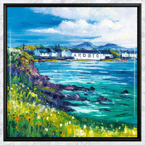 Ardbeg, Isle of Islay, Framed Tile by Jean Feeney