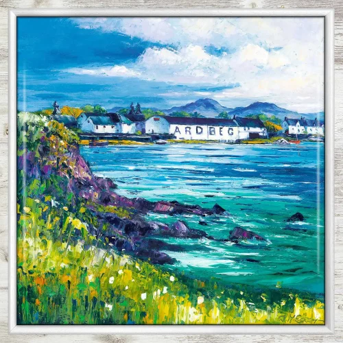 Ardbeg, Isle of Islay, Framed Tile by Jean Feeney - Image 2