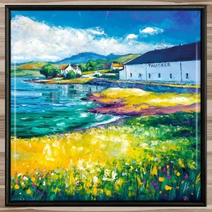 Talisker, Isle of Skye, Framed Tile by Jean Feeney