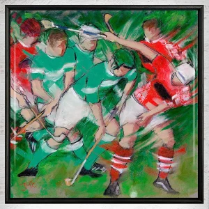 Sweeps and Strikes, Framed Tile by Janet McCrorie