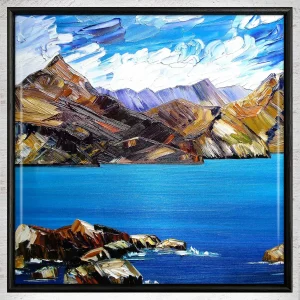 Black Cuillins, Skye, Framed Tile by Sheila Fowler