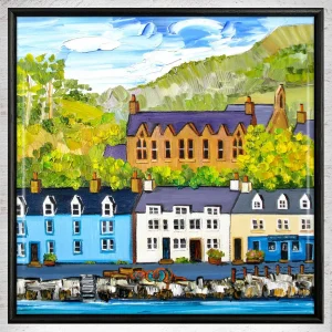 Portree, Skye, Framed Tile by Sheila Fowler