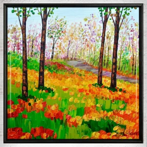 Autumn Colours, Framed Tile by Sheila Fowler