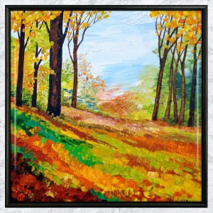 Colours of Autumn, Framed Tile by Sheila Fowler