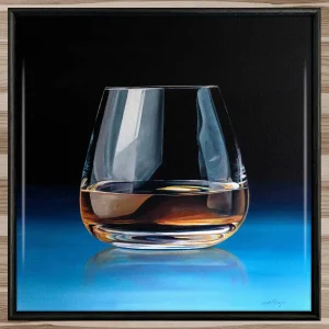 Neat Dram, Framed Tile by Scott McGregor