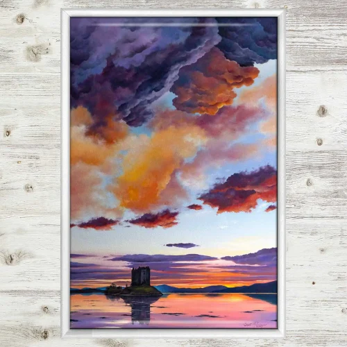 Castle Stalker, Framed Tile by Scott McGregor - Image 2