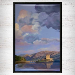 Eilean Donan Northside, Framed Tile by Scott McGregor