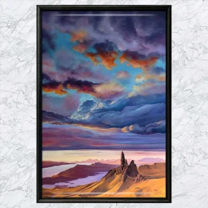 Old Man of Storr, Framed Tile by Scott McGregor