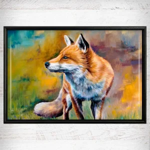 Fox, Framed Tile by Scott McGregor
