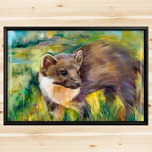 Pine Martin, Framed Tile by Scott McGregor