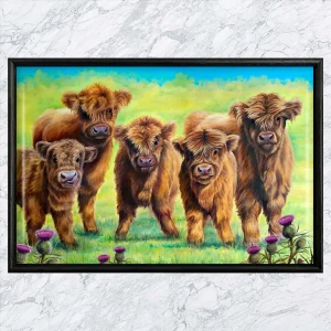 Rascals, Framed Tile by Scott McGregor