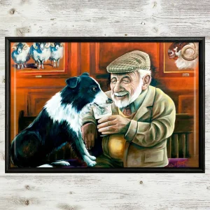 A Well Earned Drink, Framed Tile by Scott McGregor