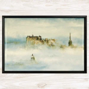 Haar over Edinburgh, Framed Tile by Scott McGregor