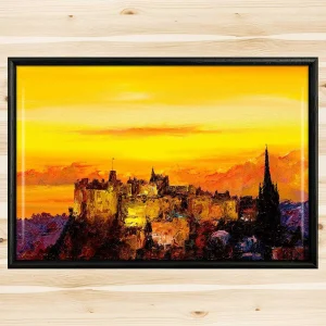 The Castle, Framed Tile by Scott McGregor