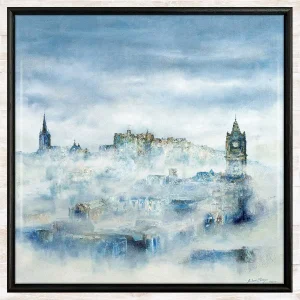 Covered by the Haar, Framed Tile by Scott McGregor