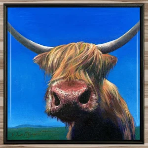 Wullie, Framed Tile by Scott McGregor