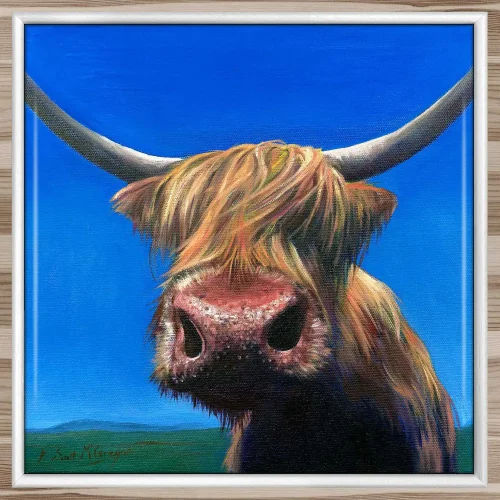 Wullie, Framed Tile by Scott McGregor - Image 2