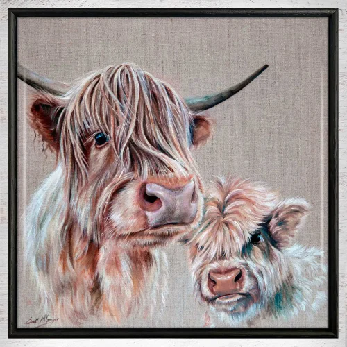 Maw and Me, Framed Tile by Scott McGregor
