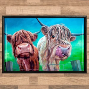 Runny Nose, Framed Tile by Scott McGregor