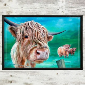 Is the Grass Greener on the Other Side?, Framed Tile by Scott McGregor