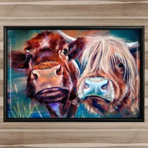 Daisy and Maisy, Framed Tile by Scott McGregor