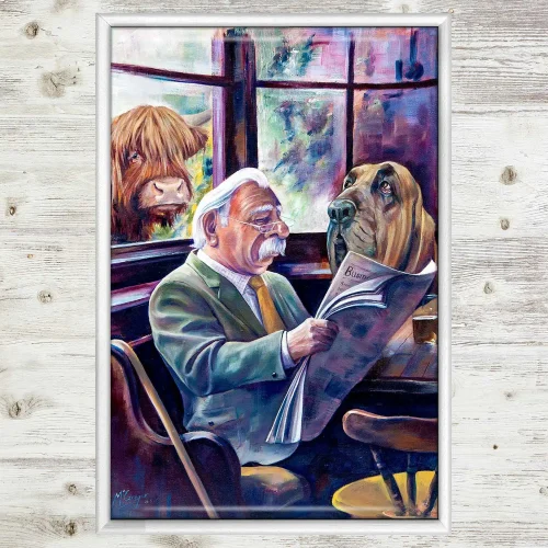 The Colonel and Clyde, Framed Tile by Scott McGregor - Image 2