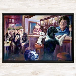 Needing the Hair of the Dog, Framed Tile by Scott McGregor