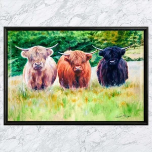 Highland Toffee, Framed Tile by Scott McGregor