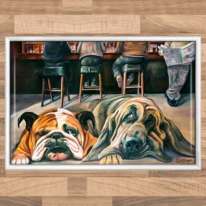 No Walk Again Today, Framed Tile by Scott McGregor