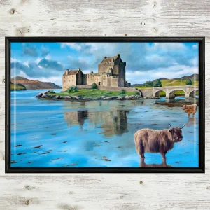Eilean Donan Castle, Framed Tile by Scott McGregor
