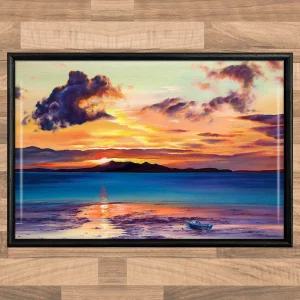 A Day at Rest, Framed Tile by Scott McGregor