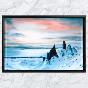 A Cold Old Man of Storr, Framed Tile by Scott McGregor