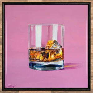 Just a Nip, Framed Tile by Scott McGregor