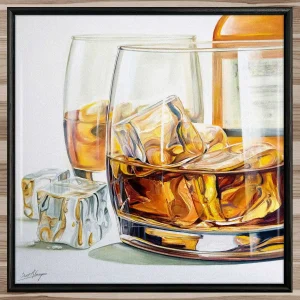 On The Rocks, Framed Tile by Scott McGregor
