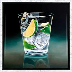 Gin & Limes, Framed Tile by Scott McGregor