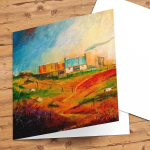 Hail Storms at Whitewell, Greeting Card by Ann Vastano