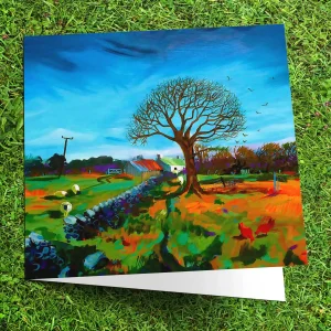 Spring Shoots at Whitewell, Greeting Card by Ann Vastano