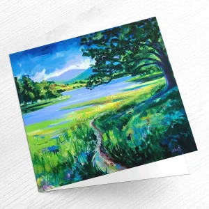 Path by Loch Insh, Greeting Card by Ann Vastano