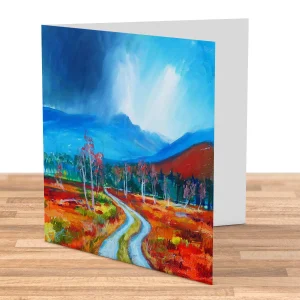 Drove Road to the Lairig Ghru, Greeting Card by Ann Vastano