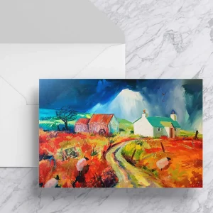 Storm Brewing, Greeting Card by Ann Vastano