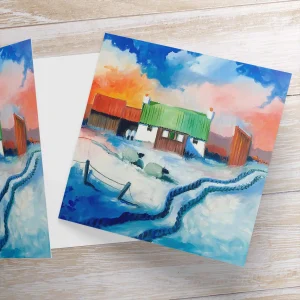 Winter at Whitewell, Greeting Card by Ann Vastano
