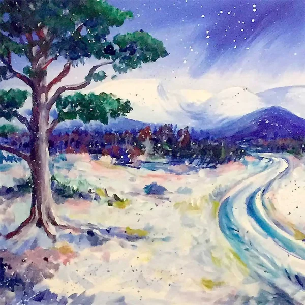 Winter at Tullochgrue, Greeting Card by Ann Vastano - Image 2