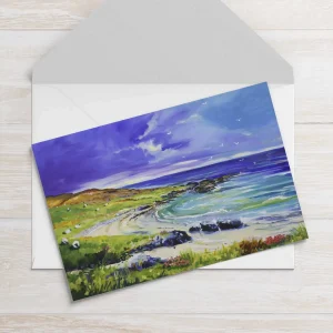 Sanaigmore Beach, Greeting Card by Ann Vastano