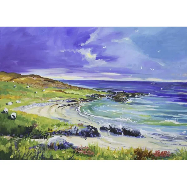 Sanaigmore Beach, Greeting Card by Ann Vastano - Image 2