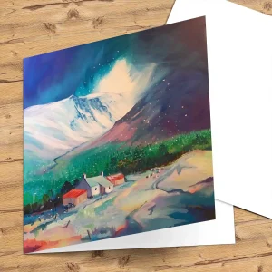 Break in the Storm, Lairig Ghru, Greeting Card by Ann Vastano