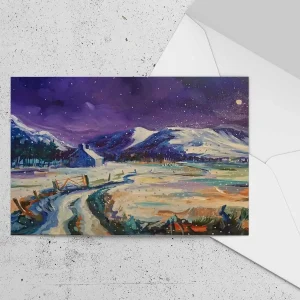 Shepherds Croft, Glen Banchor, Greeting Card by Ann Vastano
