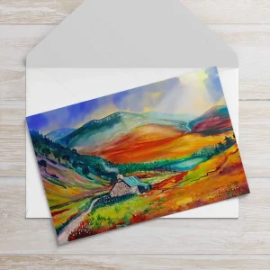 Autumn in the hills, Ryvoan, Greeting Card by Ann Vastano