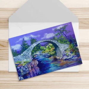 Carrbridge, Greeting Card by Ann Vastano